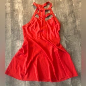 GUESS orange skater dress XL